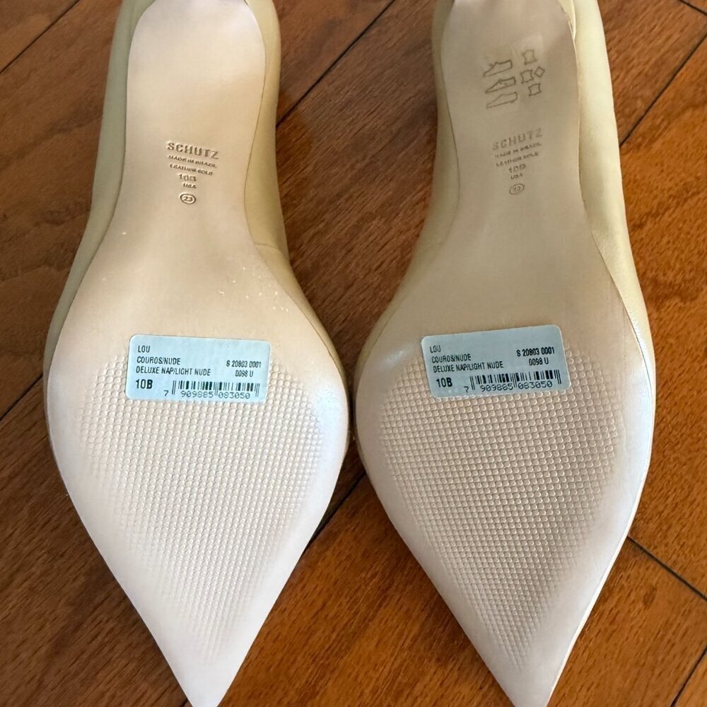 SCHUTZ Lou Light Nude Pumps s - Picture 9 of 9